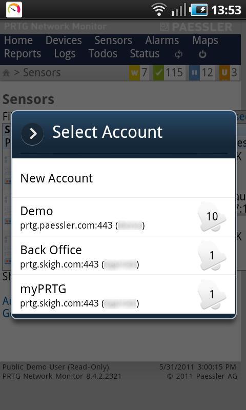 PRTGdroid