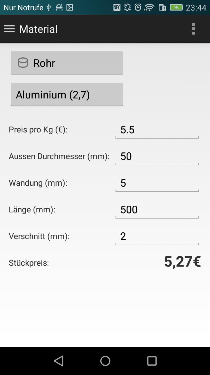 Maschinenbau-Kalkulation