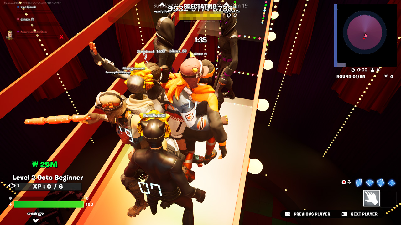 Fortniteでイカゲームのプレイ方法
