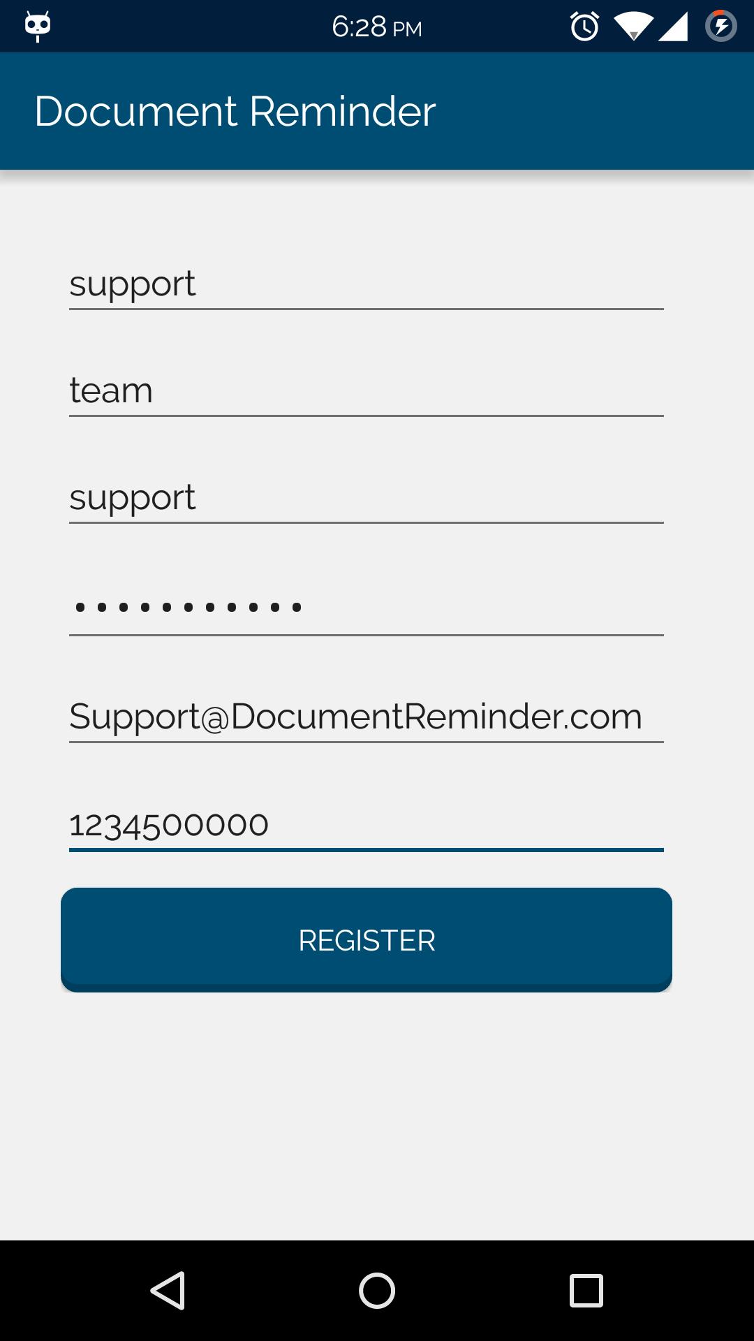 Document Reminder