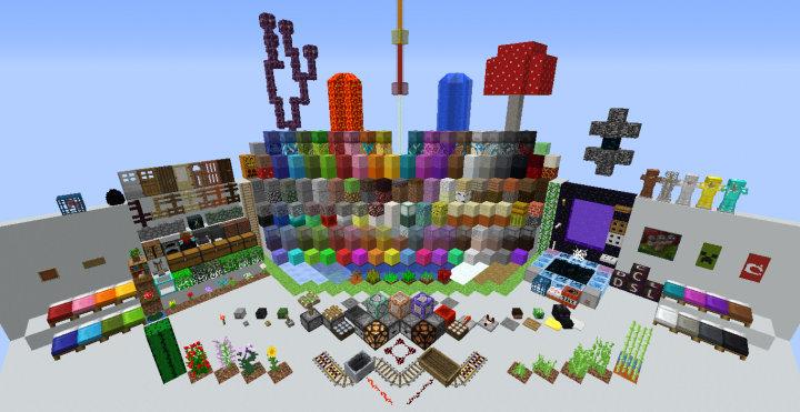 Minecraft 1.13.x Paket Bahan Dunia Asli