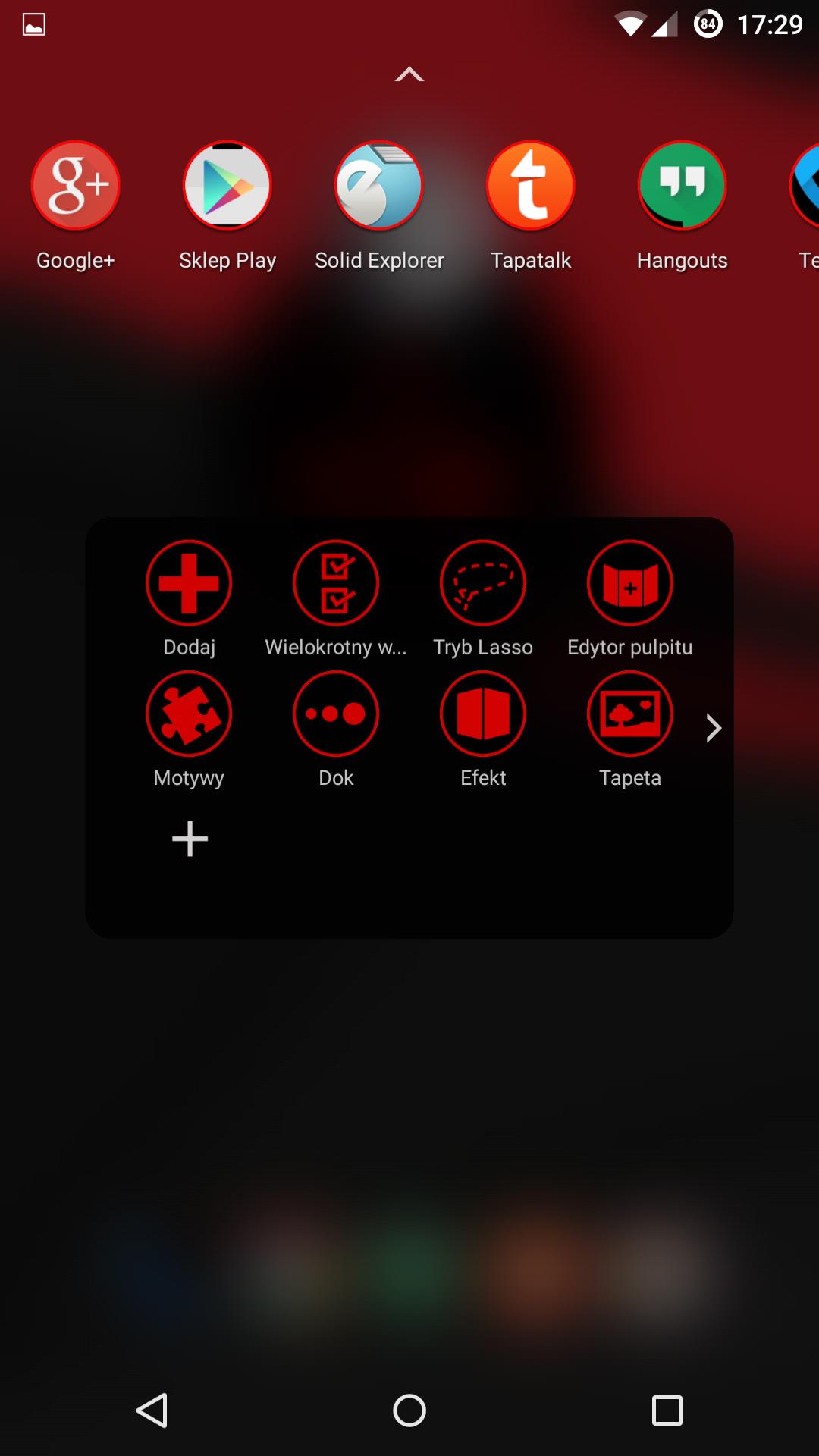 Dark Red Theme for TSF Shell