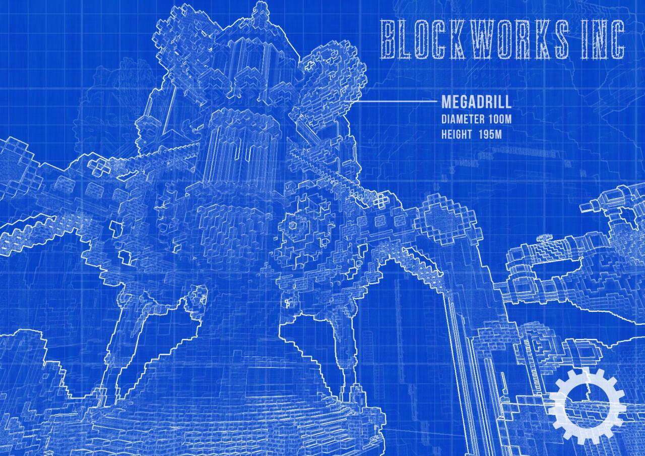 【Peta Bangunan Minecraft】 Blockworks Inc. Block Construction Factory