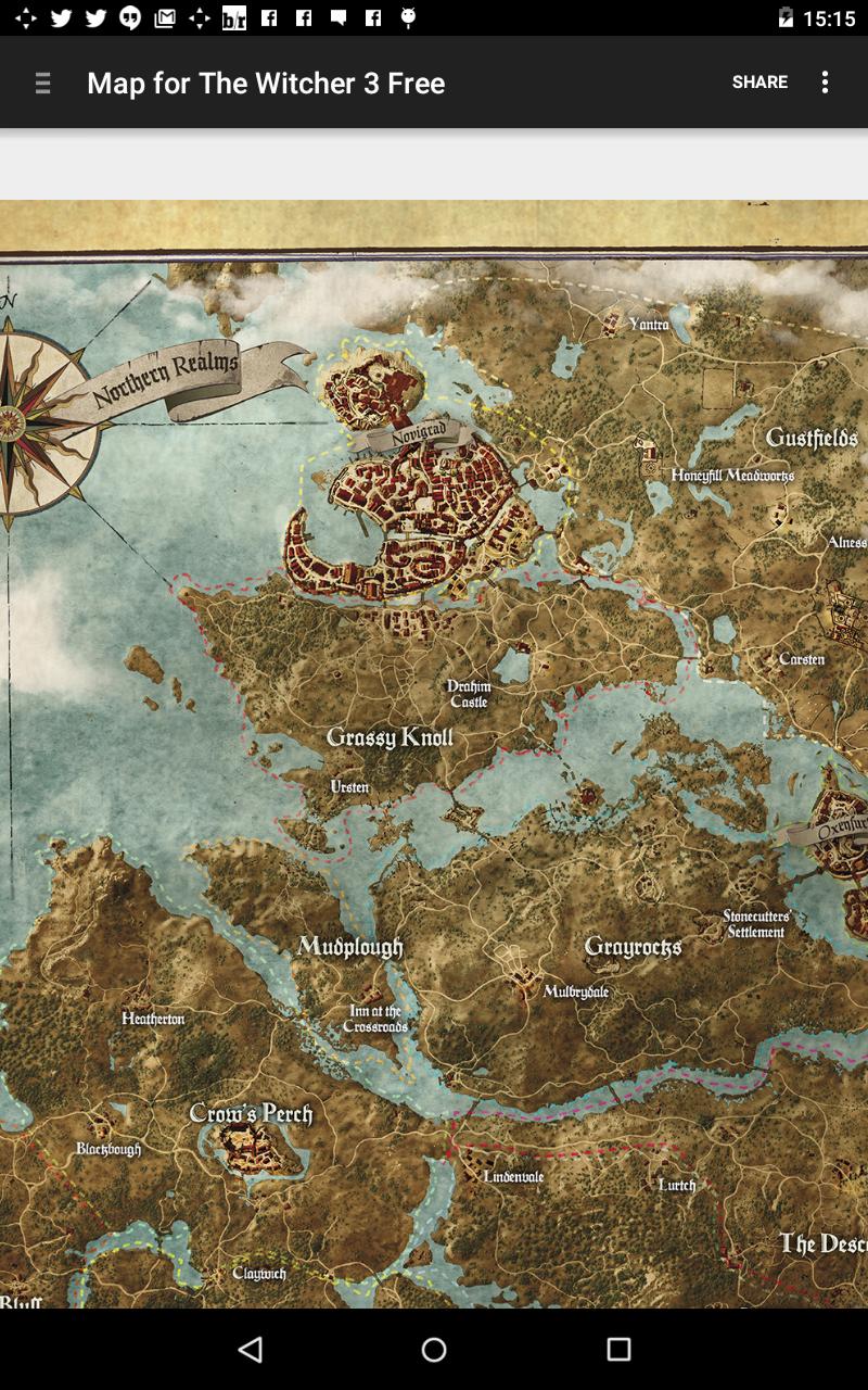 Map for The Witcher 3 Free