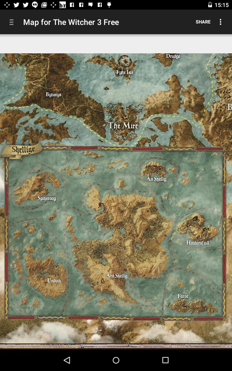 Map for The Witcher 3 Free