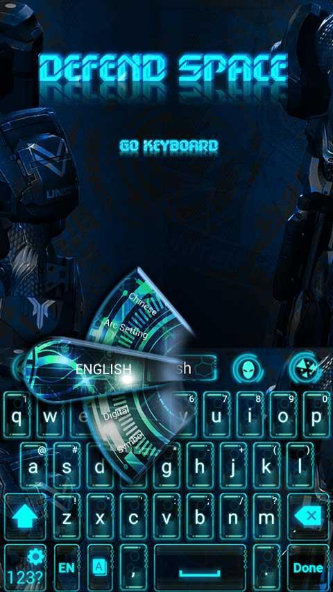 Defend Space GO Keyboard Theme