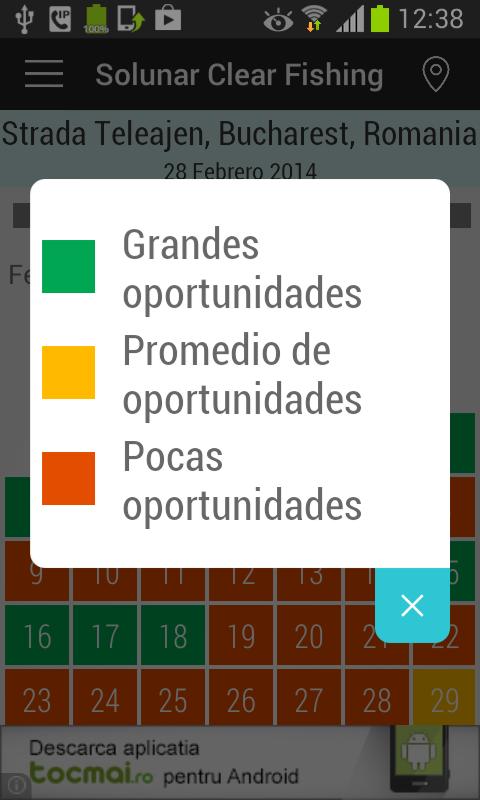 Tabla Solunar