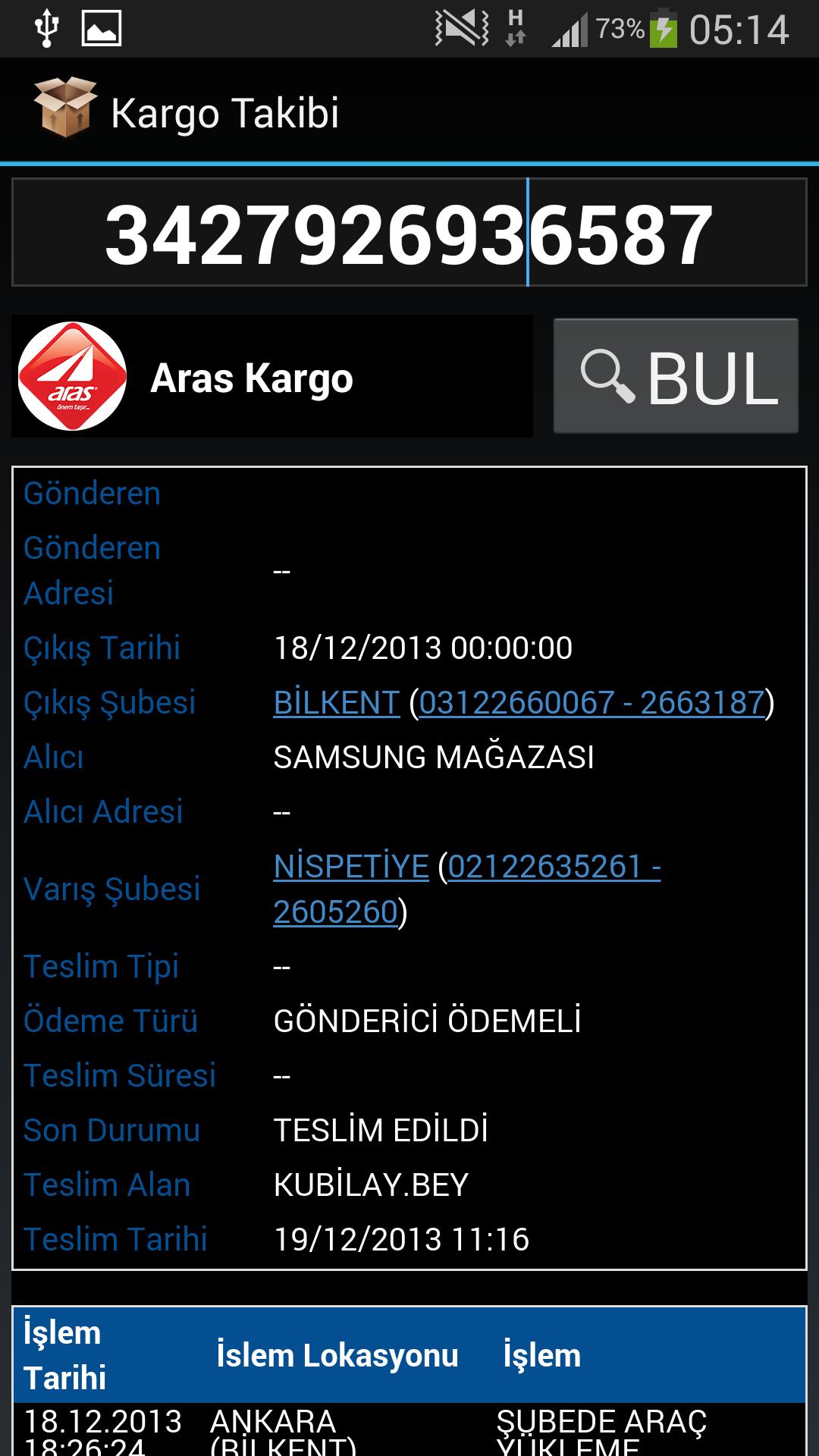 Kargo Takibi