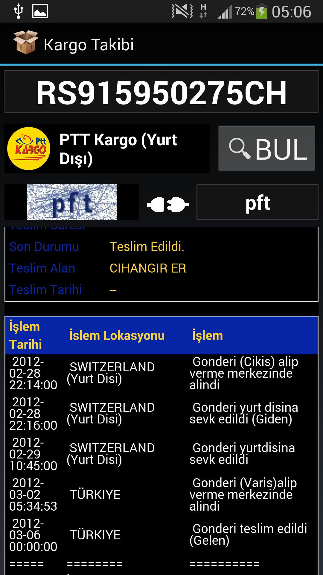 Kargo Takibi