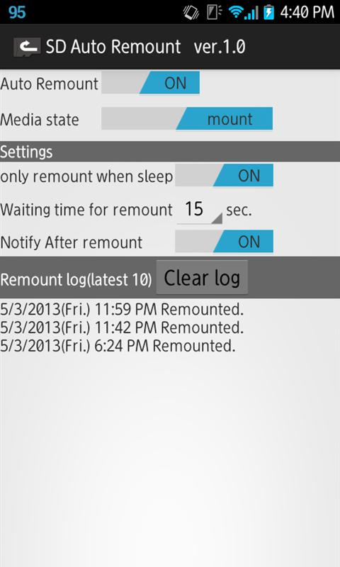 SD Auto Remount w/Ad