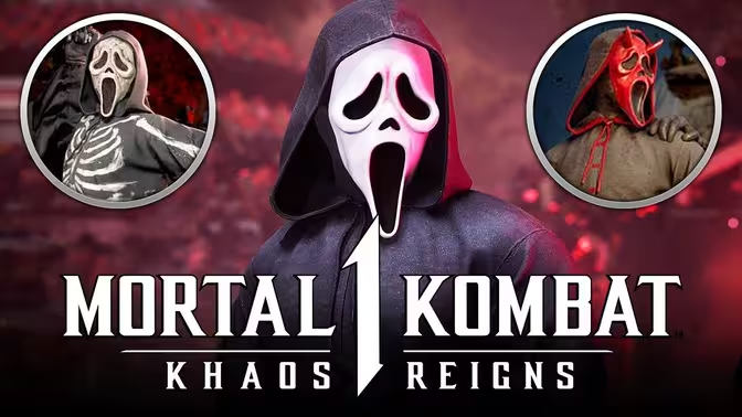 Film "Mortal Kombat 1" "Ghost Face" akan diluncurkan pada 19 November, paket karakter tambahan kedua akan dimasukkan dalam 6 karakter.