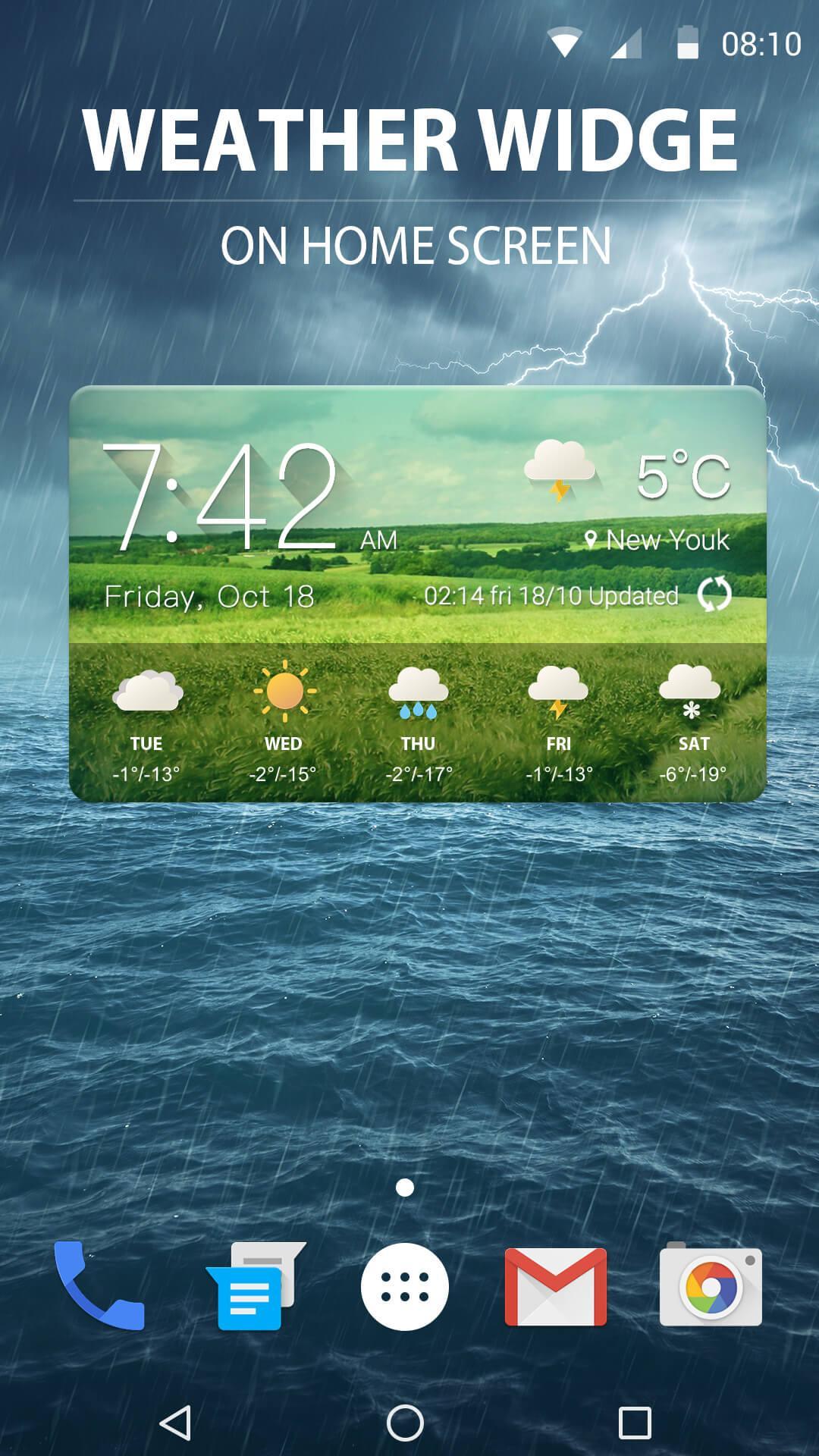 Real-time Weather report & Widget
