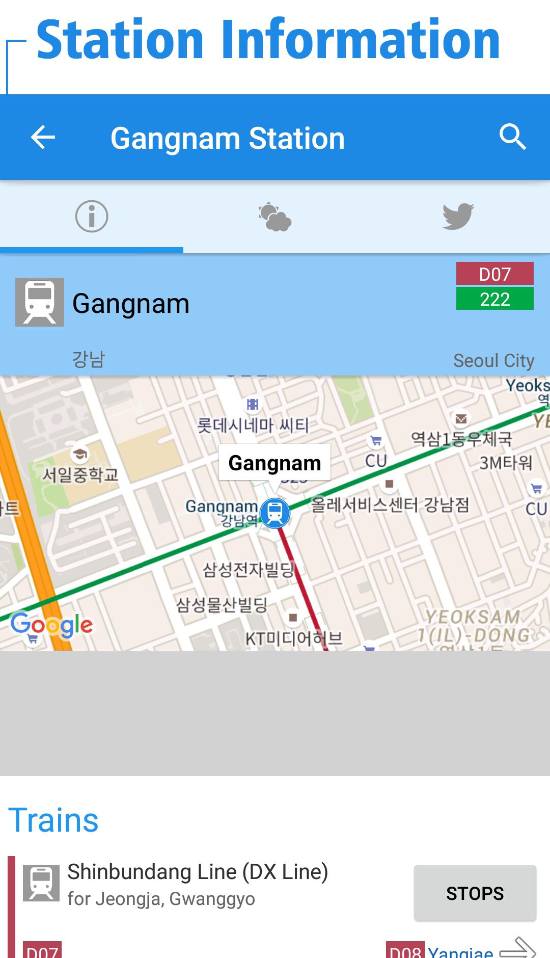 Korea Rail Map