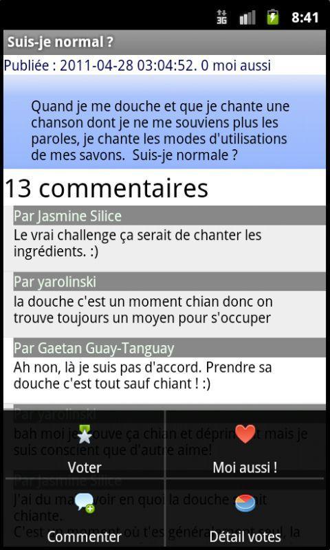 Suis-je normal ?