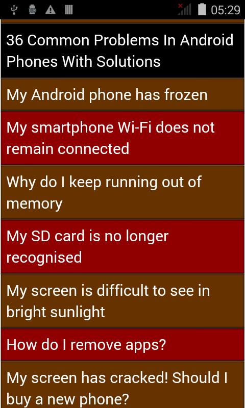201 Mobile Problem & Solution