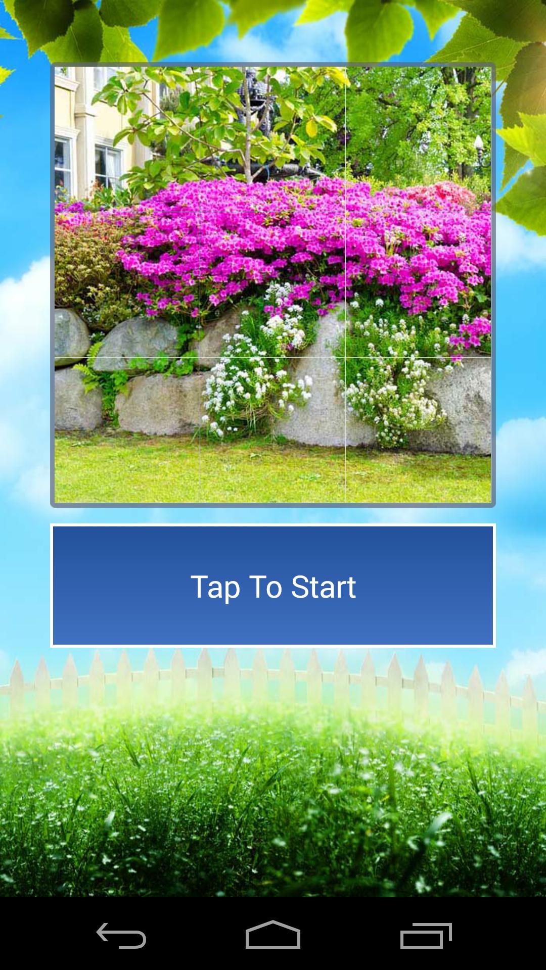 Garden Design and Flowers Tile