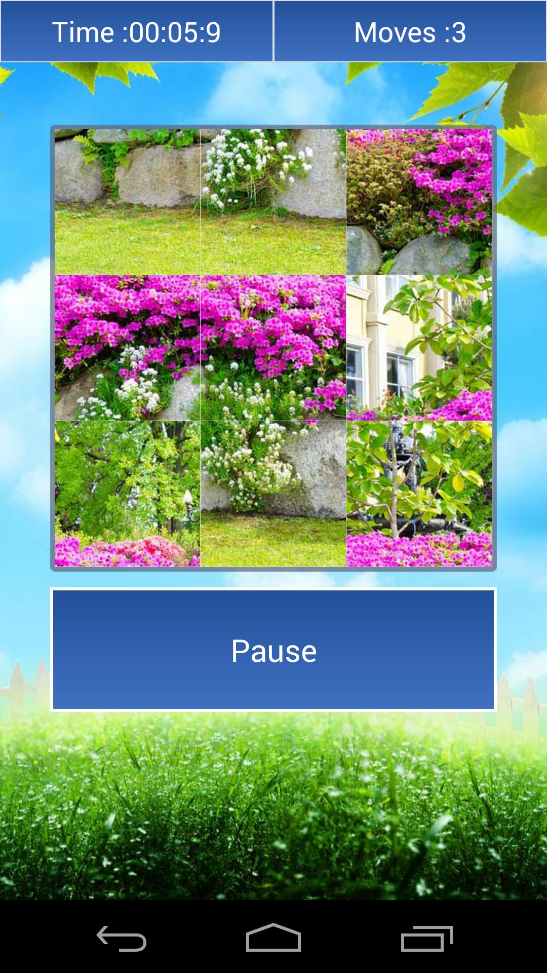 Garden Design and Flowers Tile