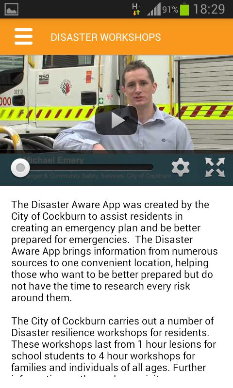 Disaster Aware