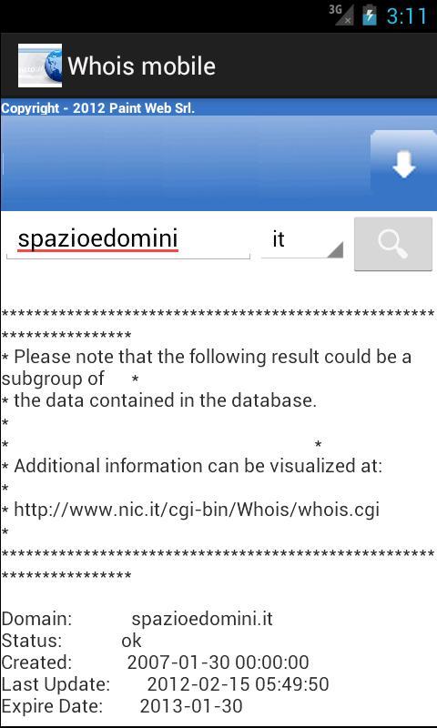 Whois mobile