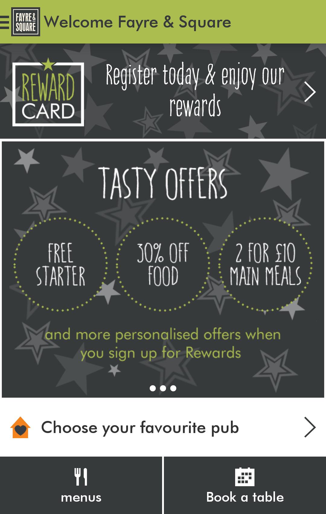 Fayre & Square - Your Rewards