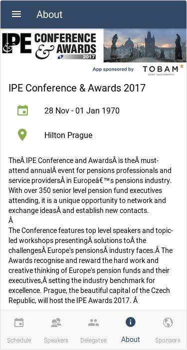 IPE Events App