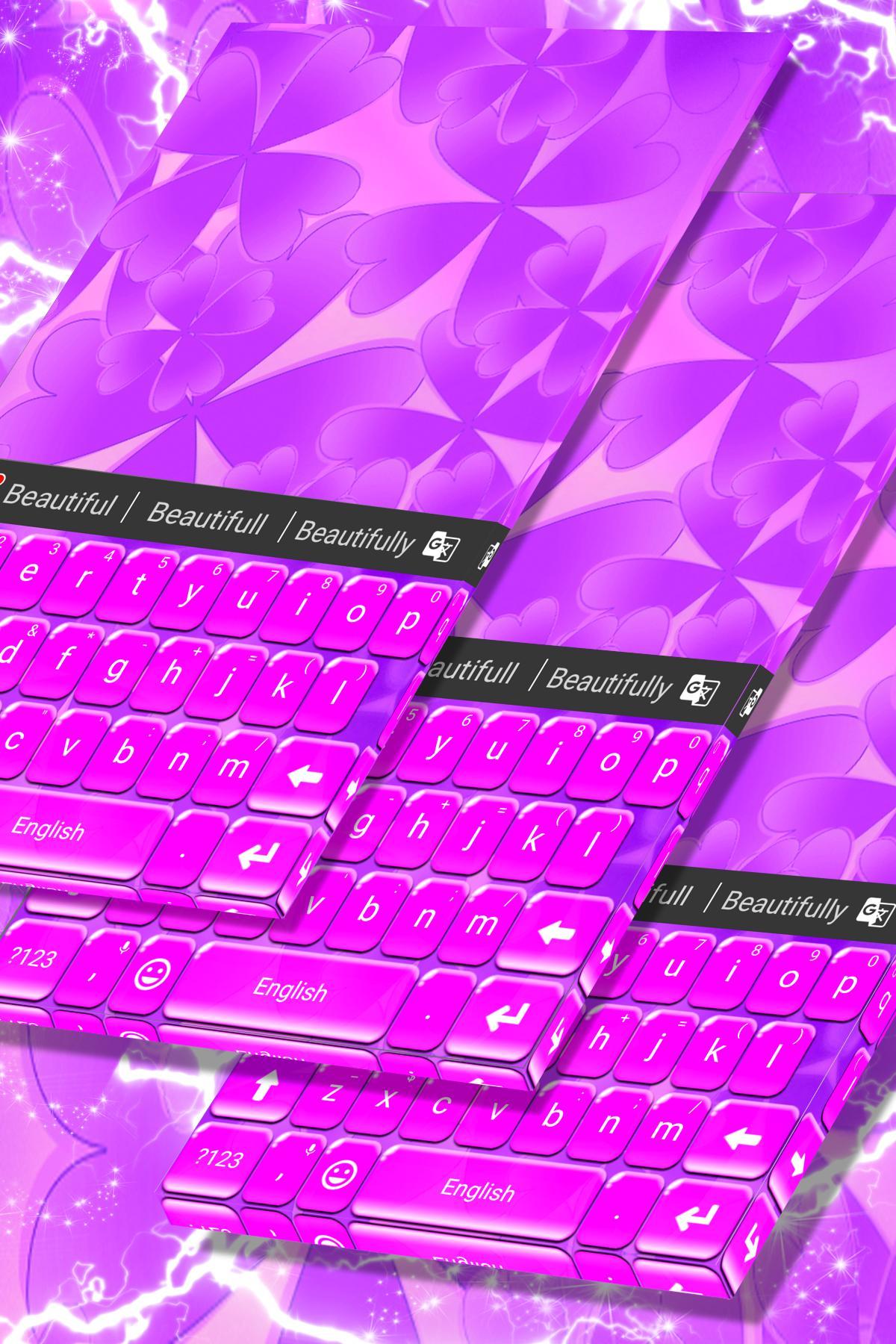 Lucky Purple Keyboard Theme