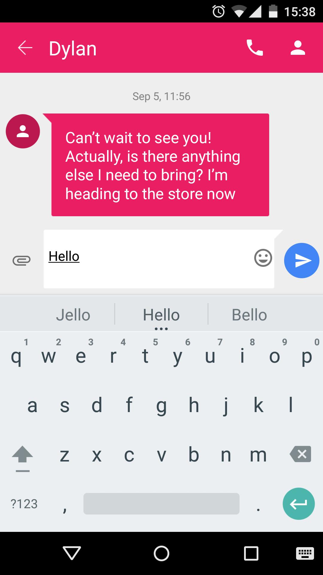 GO SMS Lollipop Pink Theme