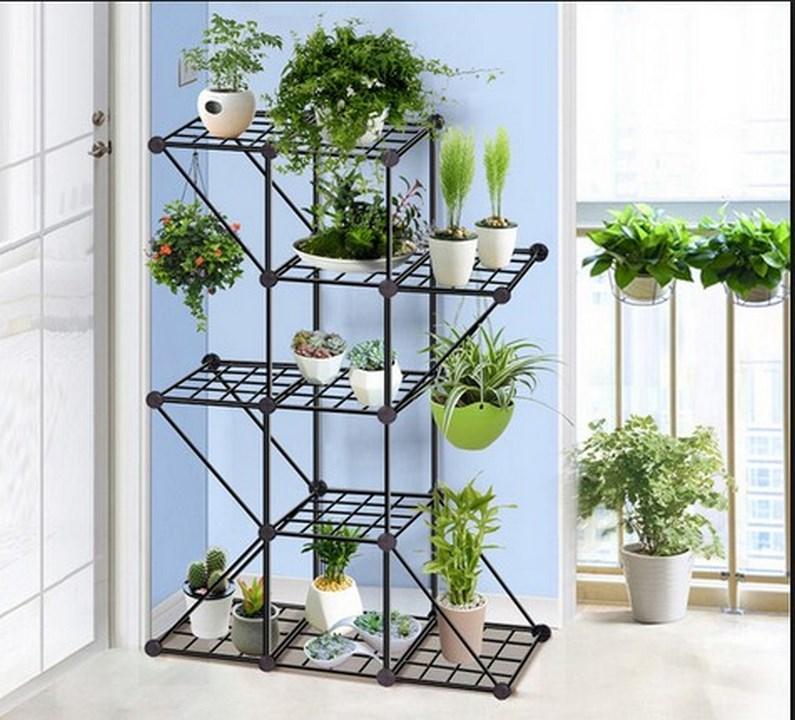 iron flower pot shelf