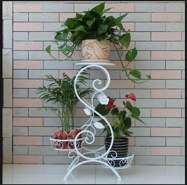 iron flower pot shelf