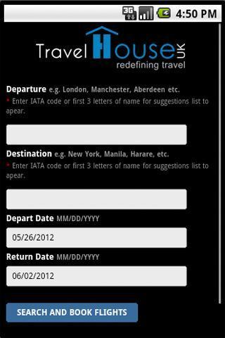 TravelHouseUK - Flight Search