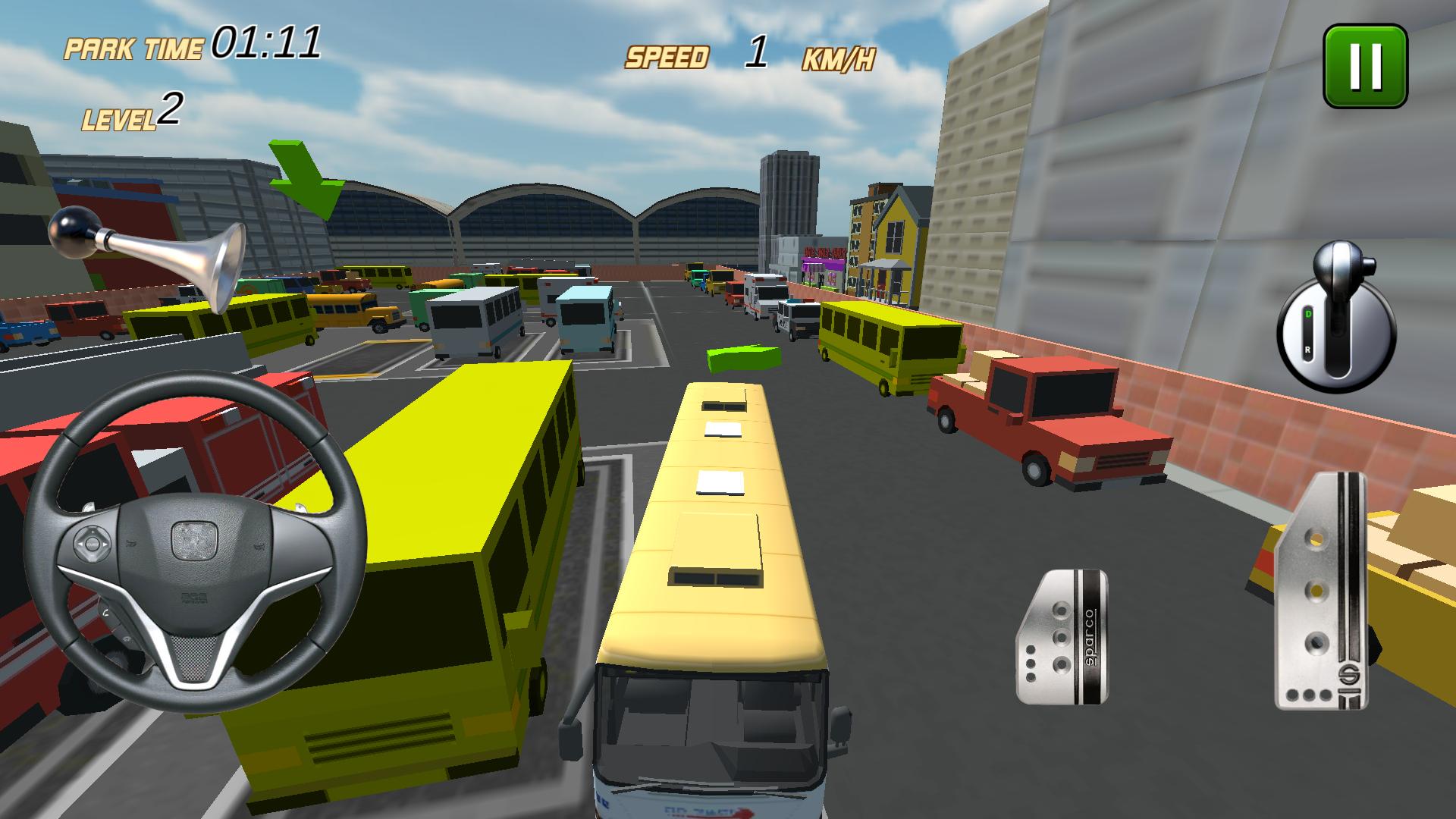 Bus Parking 3D City Drive