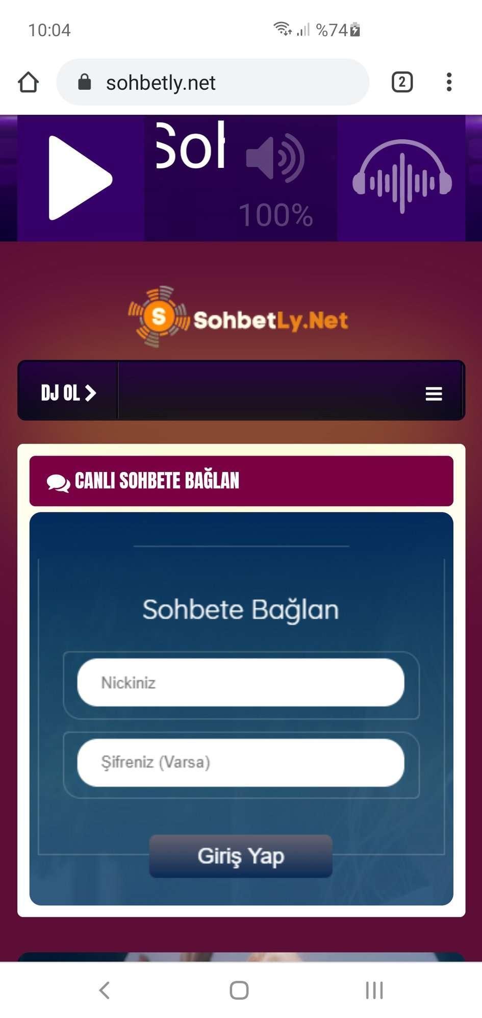 Turk-Chat Android Yalla  Sohbet