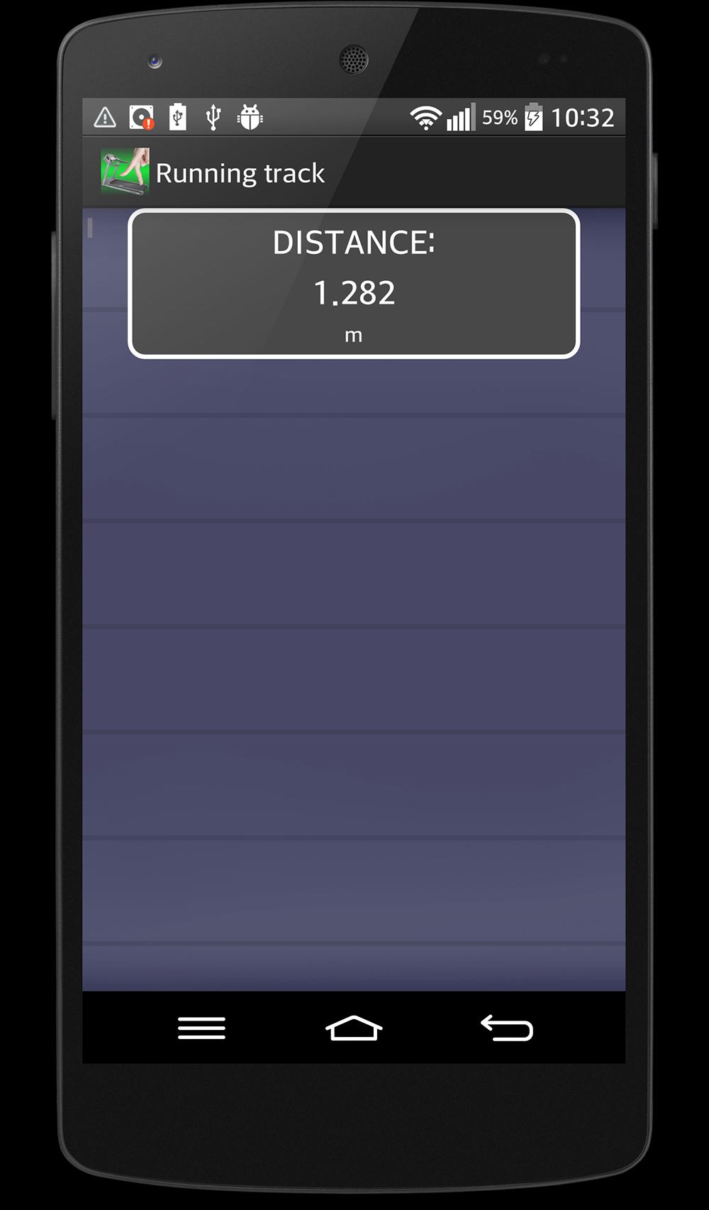 Running track for fingers