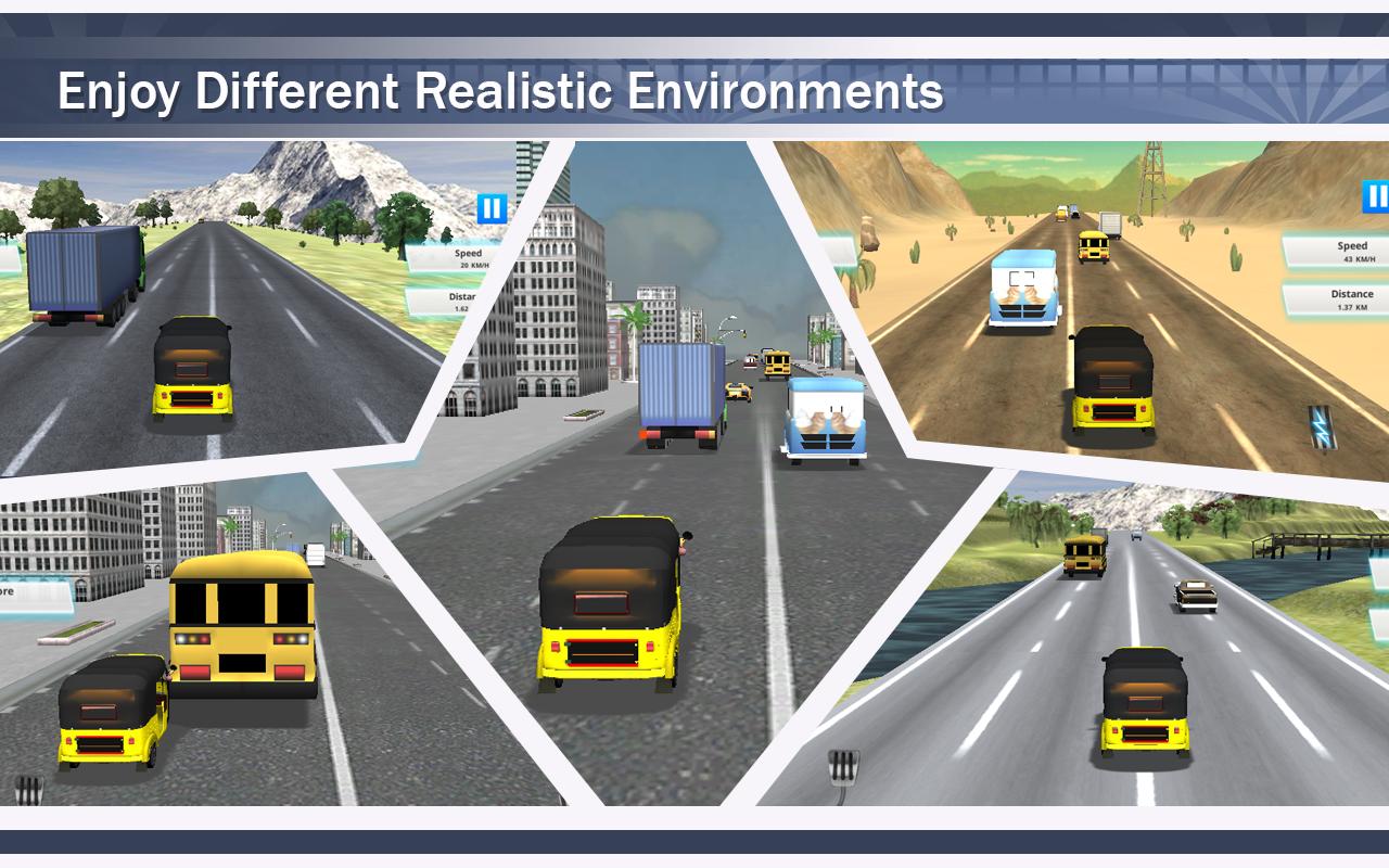 Tuk Tuk Auto Rickshaw Racing