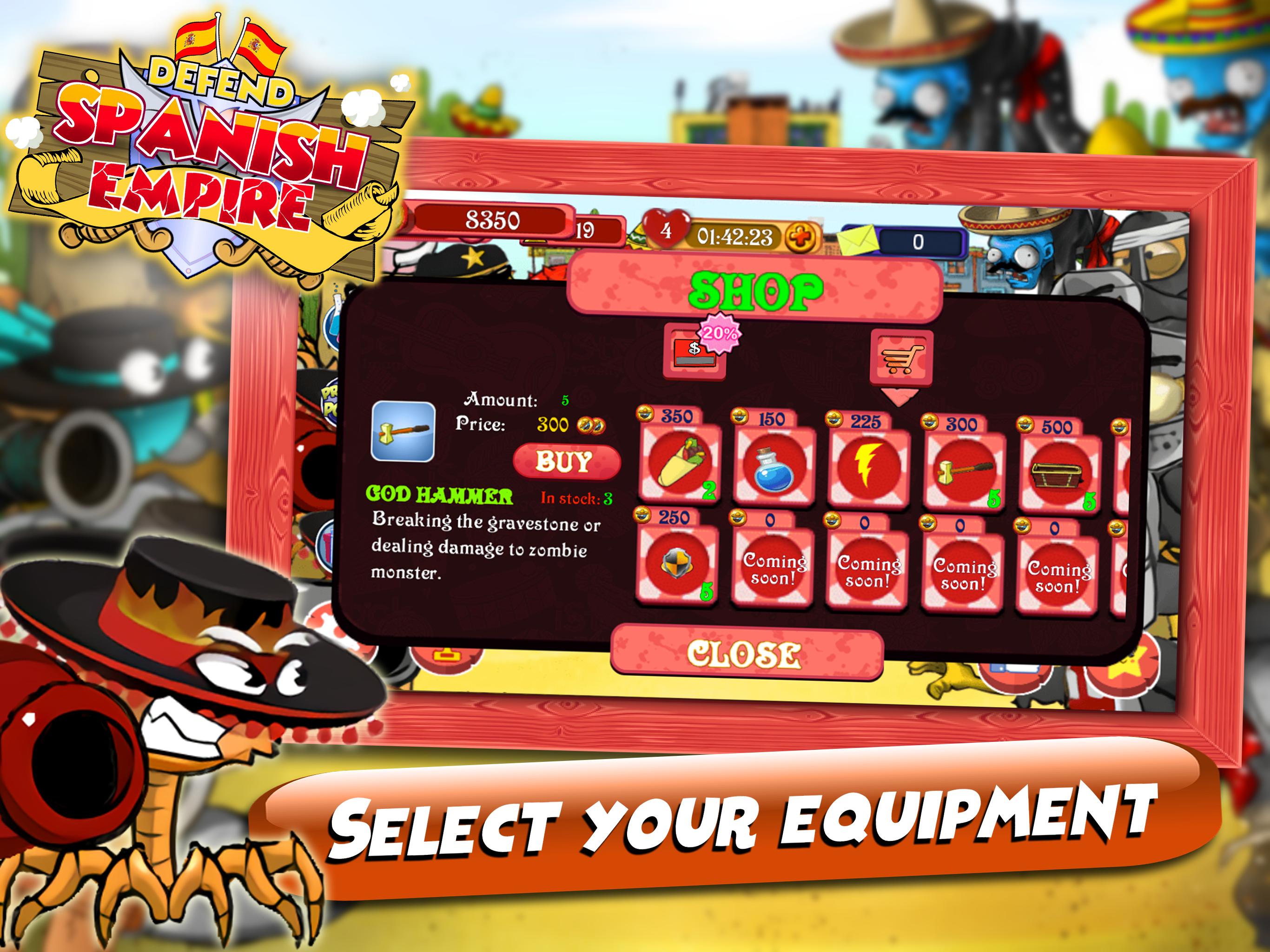 Defend Spanish Empire PvZ: Zombie Attack Warfare