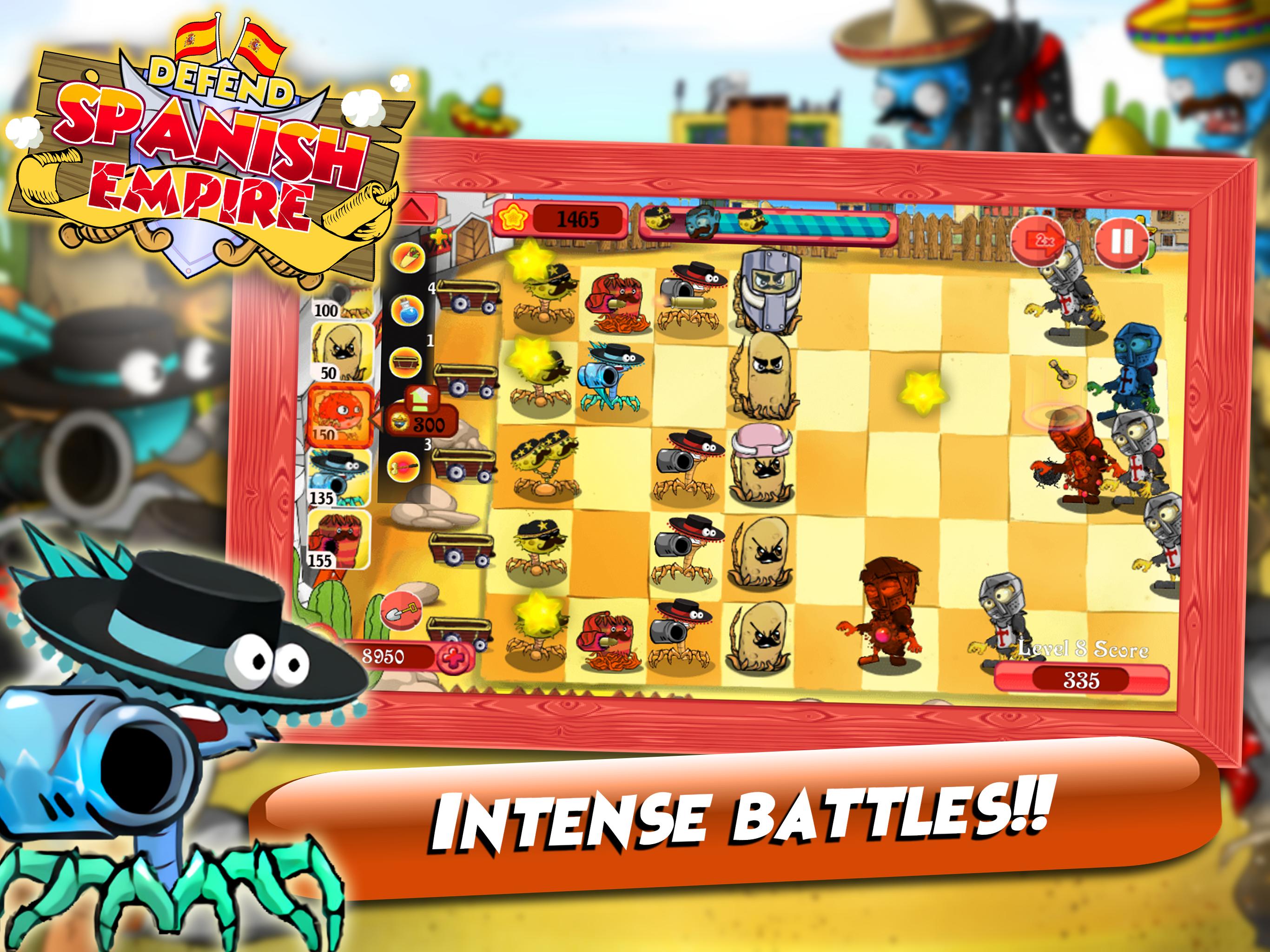 Defend Spanish Empire PvZ: Zombie Attack Warfare