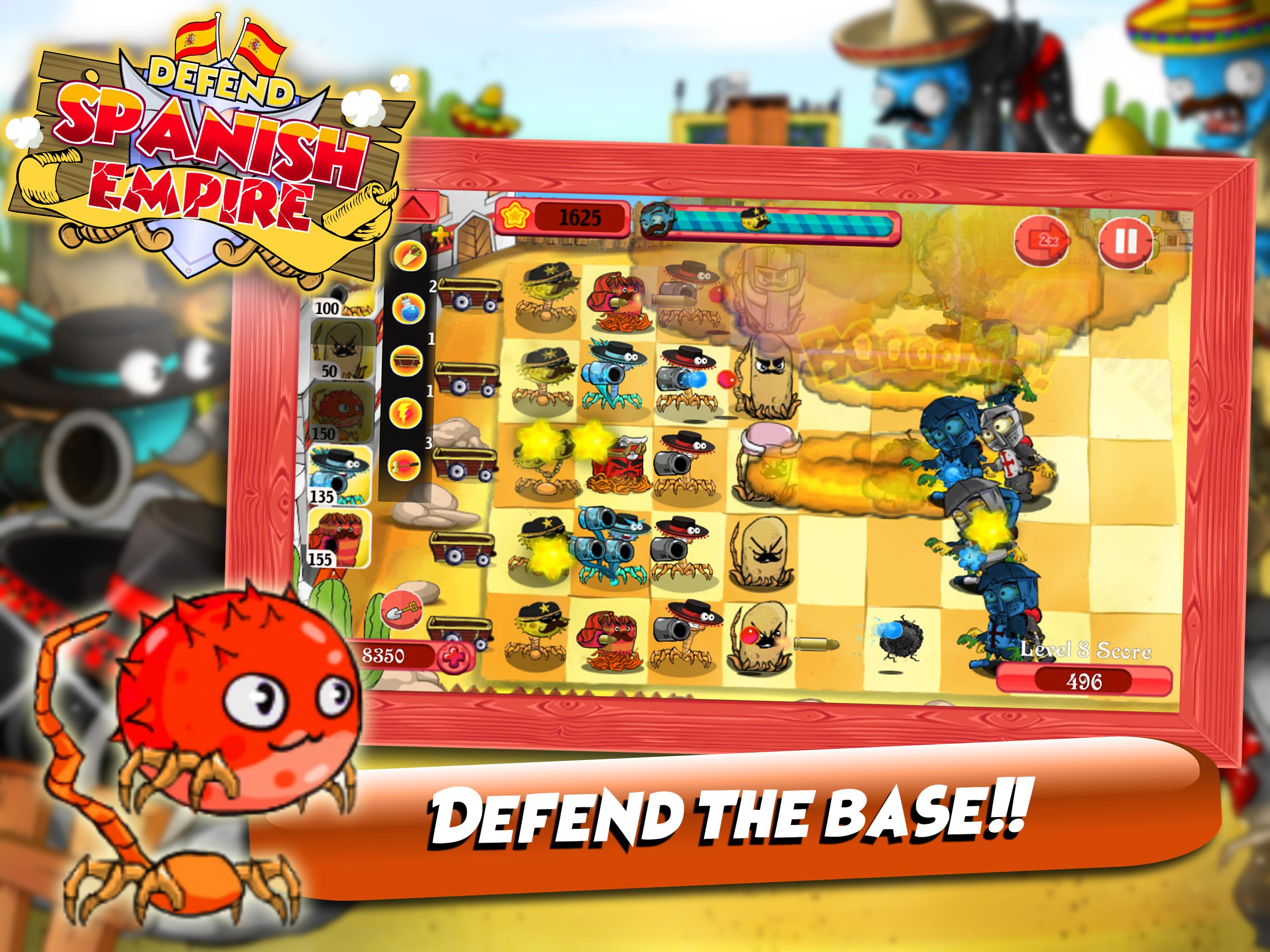 Defend Spanish Empire PvZ: Zombie Attack Warfare