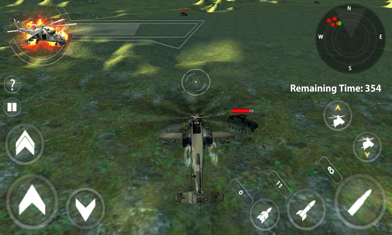 Military Helicopter Air Strike