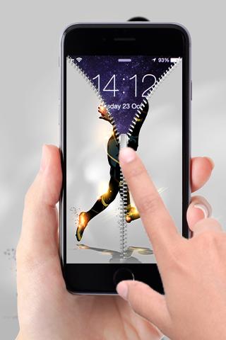 Football Zipper Lock Screen