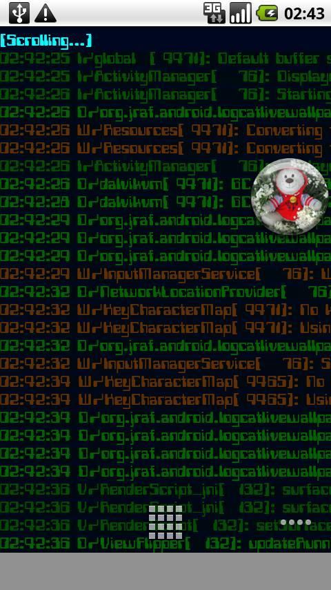 Logcat Live Wallpaper (lite)