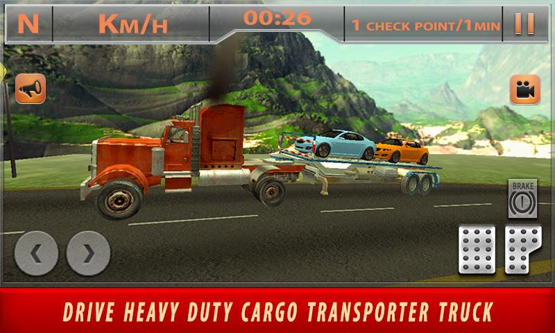 Cargo Truck Driver hill climb