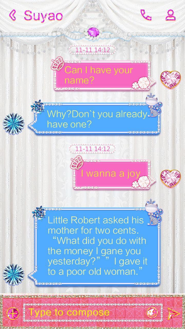 GO SMS PRO ANGEL TEARS THEME