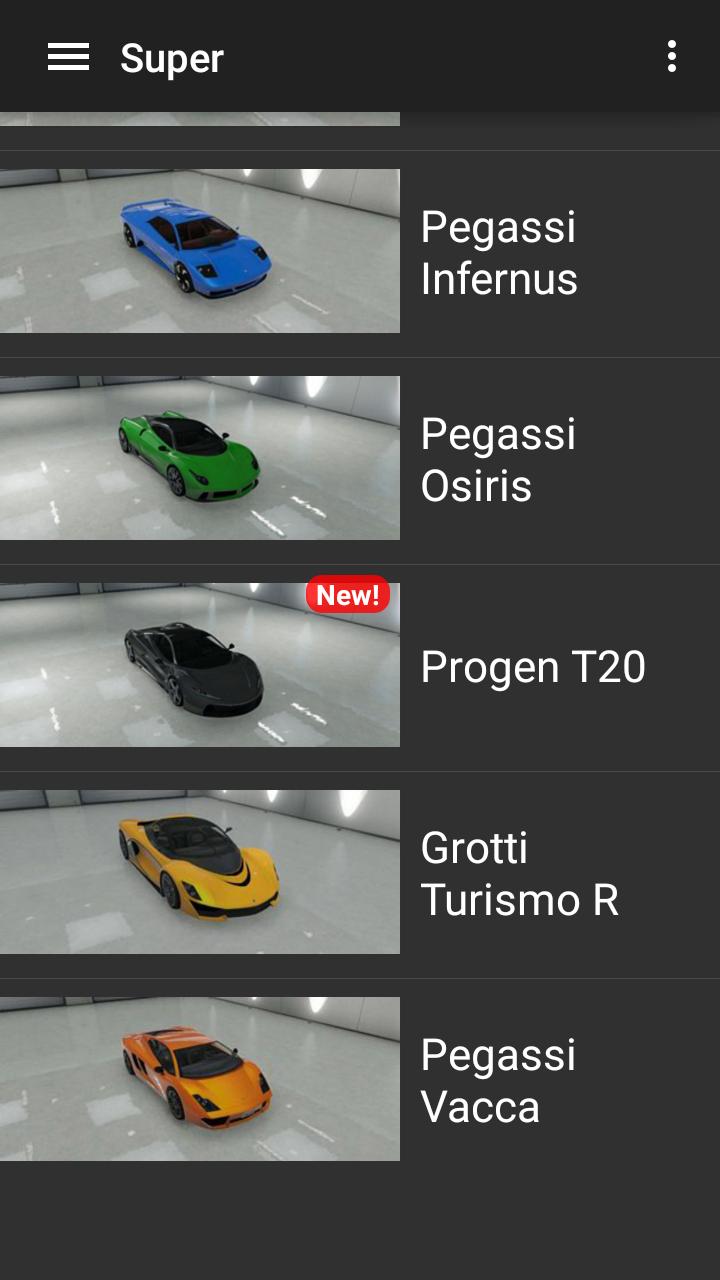 Vehicles Stats for GTA5