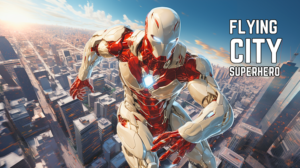 Super hero Flying iron jet man