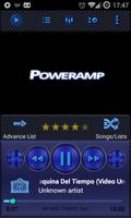 Poweramp Skin Blue Carbon