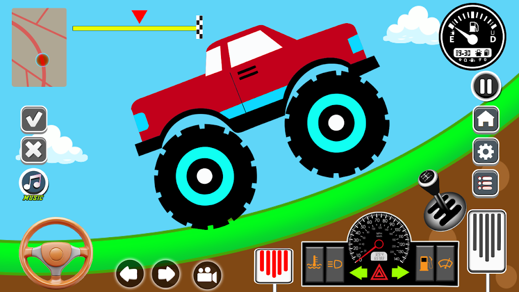 Kids Cars Hills Racing games