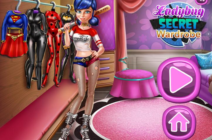 Ladybug Secret Wardobe Girls Games
