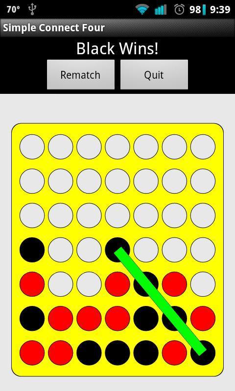 Simple Four in a Line