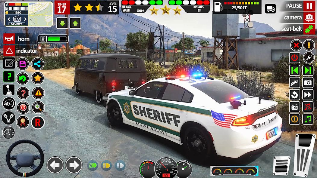 Drive Police Parking Car Games