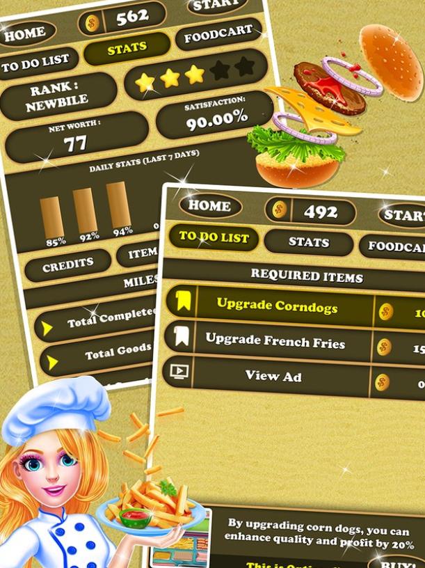 Fast Food Games Food Truck Taco Truck:Cooking game